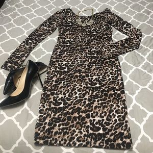 (Target) Xhilaration leopard bodycon midi dress